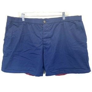 WOOF Men’s Short Size 3X 42-44x6 Stretch Waist Commando Safe Chino Navy Blue